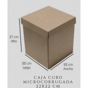 Caja cubo microcorrugada...