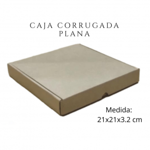 Caja corrugada plana